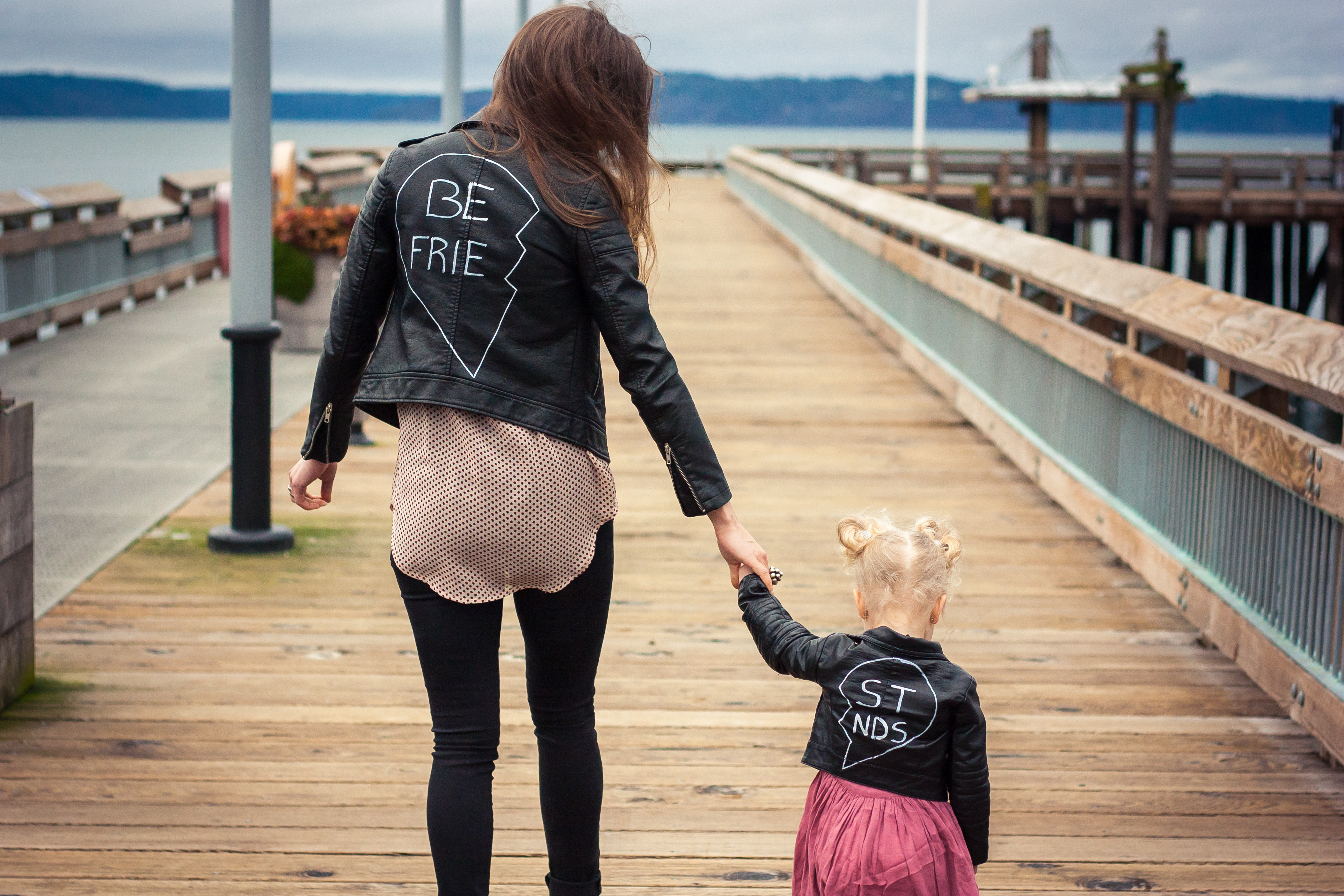 DIY Mommy and Me Best Friends Jackets Matching Outfit