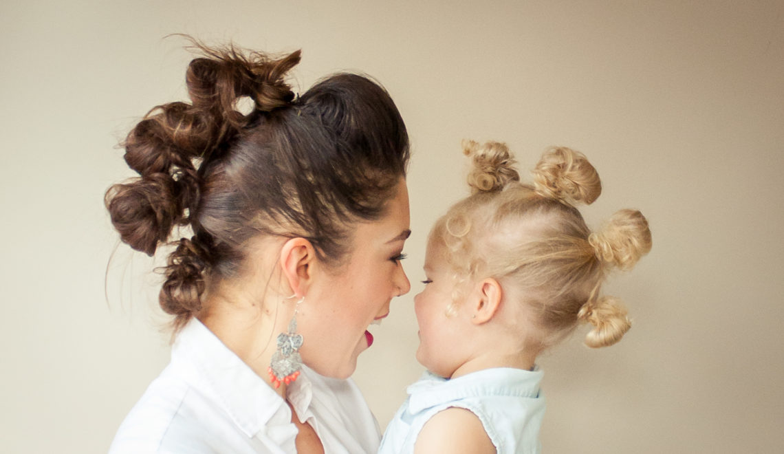 Mommy and Me Matching Mohawk Hairdo